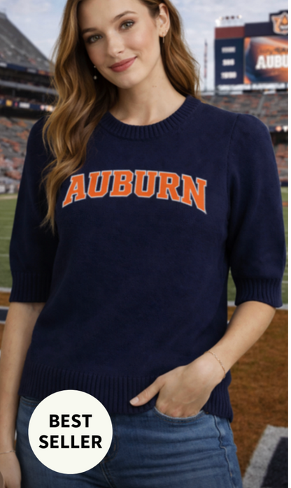 Short Puff Sleeve Sweater