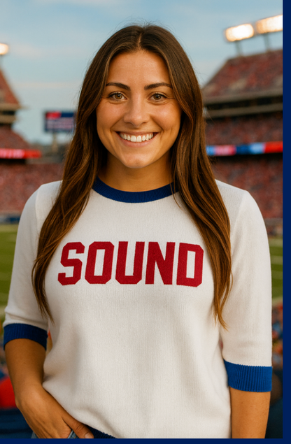 Short Sleeve Ringer Sweater