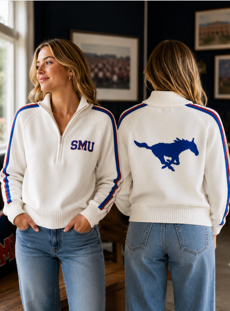 White 1/2 Zip