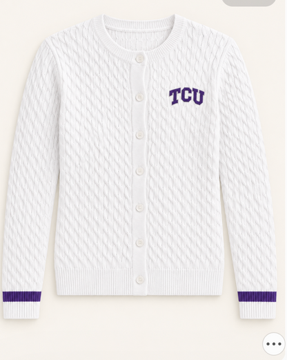Custom Cable Knit Cardigan