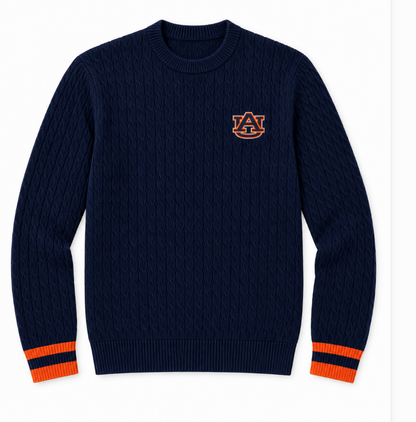 Custom Cable Knit Crew Neck